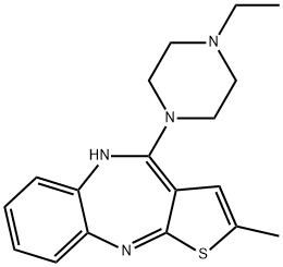 N-Des메틸N-에틸올란자핀 구조식 이미지