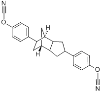Dicyclopentadienylbisphenol cyanate ester Structure