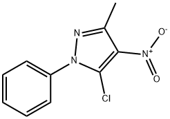 5-chloro-3-Methyl-4-nitro-1-phenyl-1H-pyrazole 구조식 이미지