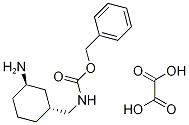 trans-3-(벤질옥시카르보닐라미노메틸)사이클로헥실라민옥살산염 구조식 이미지