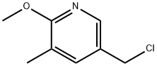 5-클로로메틸-2-메톡시-3-메틸-피리딘 구조식 이미지