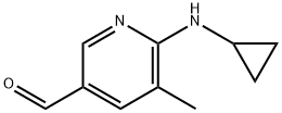 6-(cyclopropylaMino)-5-Methylnicotinaldehyde Structure