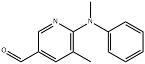 5-Methyl-6-(Methyl(phenyl)aMino)nicotinaldehyde Structure