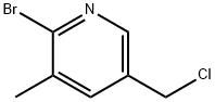2-브로모-5-클로로메틸-3-메틸-피리딘 구조식 이미지