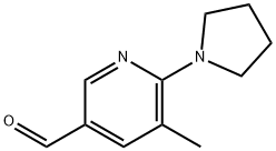 5-Methyl-6-(pyrrolidin-1-yl)nicotinaldehyde Structure