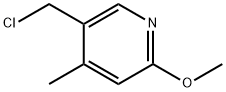 5-클로로메틸-2-메톡시-4-메틸-피리딘 구조식 이미지