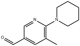 5-메틸-6-(피페리딘-1-일)니코틴알데히드 구조식 이미지