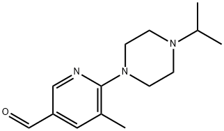 6-(4-isopropylpiperazin-1-yl)-5-Methylnicotinaldehyde Structure