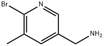 C-(6-BroMo-5-Methyl-pyridin-3-yl)-MethylaMine Structure