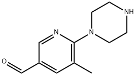 5-메틸-6-(피페라진-1-일)니코틴알데히드 구조식 이미지