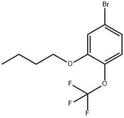 4-BroMo-2-butoxy-1-(trifluoroMethoxy)benzene Structure
