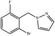 1-BroMo-3-fluoro-2-(1H-pyrazol-1-ylMethyl)benzene 구조식 이미지