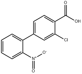 2-클로로-4-(2-니트로페닐)벤조산 구조식 이미지
