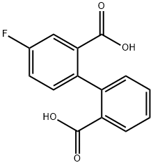 2-(2-Carboxyphenyl)-5-fluorobenzoic acid Structure