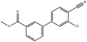 Methyl 3-(3-chloro-4-cyanophenyl)benzoate Structure