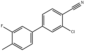 2-Chloro-4-(3-fluoro-4-Methylphenyl)benzonitrile Structure