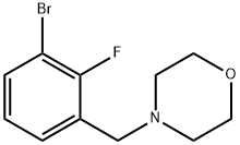 1-BroMo-2-fluoro-3-(MorpholinoMethyl)benzene Structure