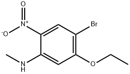 4-BroMo-5-ethoxy-N-Methyl-2-nitroaniline Structure