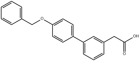 3-(4-Benzyloxyphenyl)phenylacetic acid Structure