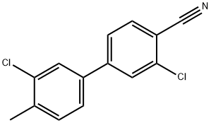 2-Chloro-4-(3-chloro-4-Methylphenyl)benzonitrile Structure