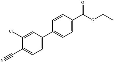 Ethyl 4-(3-chloro-4-cyanophenyl)benzoate Structure