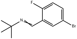 (E)-[(5-BroMo-2-fluorophenyl)Methylidene](t-butyl)aMine Structure