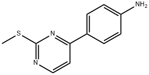 4-(2-Methylsulfanyl-pyrimidin-4-yl)-phenylamine Structure