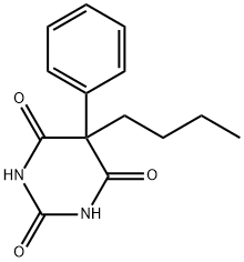 5-Butyl-5-phenylbarbituric acid Structure