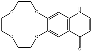 1,4,7,10-Tetraoxacyclododecino[2,3-g]quinolin-15(12H)-one, 2,3,5,6,8,9-hexahydro- Structure