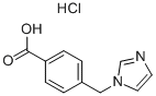 4-(1H-IMIDAZOL-1-YLMETHYL)BENZOIC ACID HYDROCHLORIDE Structure