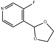 Pyridine, 4-(1,3-dioxolan-2-yl)-3-fluoro- 구조식 이미지