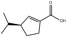 1-Cyclopentene-1-carboxylicacid,3-(1-methylethyl)-,(S)-(9CI) 구조식 이미지