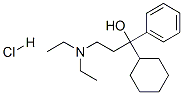 alpha-cyclohexyl-alpha-[2-(diethylamino)ethyl]benzyl alcohol hydrochloride Structure