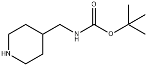4-(Boc-Aminomethyl)piperidine 구조식 이미지