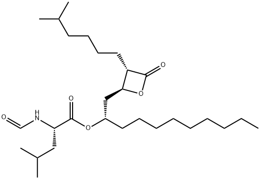 5-Methylhexyl Orlistat Decyl Ester Structure