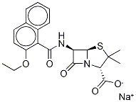 Nafcillin-d5 SodiuM Salt Structure