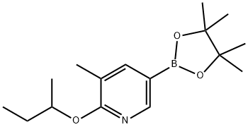 2-sec-butoxy-3-Methyl-5-(4,4,5,5-tetraMethyl-1,3,2-dioxaborolan-2-yl)pyridine Structure