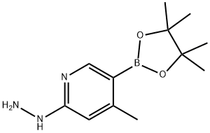 2-hydrazinyl-4-Methyl-5-(4,4,5-triMethyl-1,3,2-dioxaborolan-2-yl)pyridine Structure