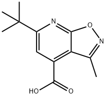 6-(tert-Butyl)-3-methylisoxazolo[5,4-b]pyridine-4-carboxylic acid Structure