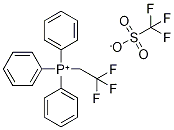 Triphenyl(2,2,2-trifluoroethyl)phosphanium trifluoromethanesulfonate Structure