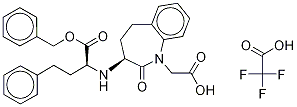 Benazeprilat Benzyl Ester Analogue, Trifluoroacetic Acid Salt Structure