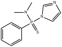 p-이미다졸-1-일-N,N-디메틸-P-페닐-포스피노티오산아미드 구조식 이미지