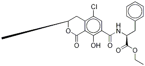 Ochratoxin C-d5 구조식 이미지