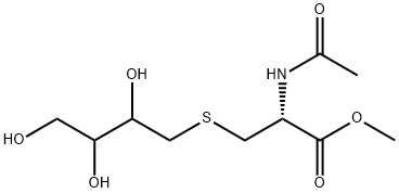 S-(2,3,4-Trihydroxybutyl)Mercapturic Acid Methyl Ester (Mixture of DiatstereoMers) Structure