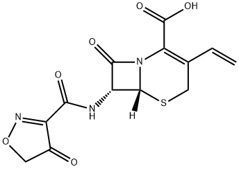 (6R,7R)-7-(4-Hydroxyisoxazole-3-carboxaMido)-8-oxo-3-vinyl-5-thia-1-azabicyclo[4.2.0]oct-2-ene-2-carboxylic Acid 구조식 이미지