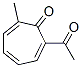 2,4,6-Cycloheptatrien-1-one, 2-acetyl-7-methyl- (9CI) 구조식 이미지