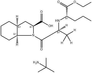 PERINDOPRIL-D4T-뷰틸라민소금 구조식 이미지