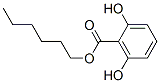 2,6-Dihydroxybenzoic acid hexyl ester Structure