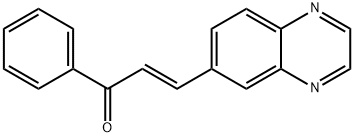 Phenyl-3-(quinoxalin-6-yl)prop-2-en-1-one 구조식 이미지