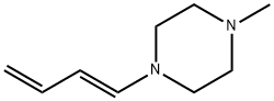피페라진,1-(1,3-부타디에닐)-4-메틸-,(E)-(9CI) 구조식 이미지